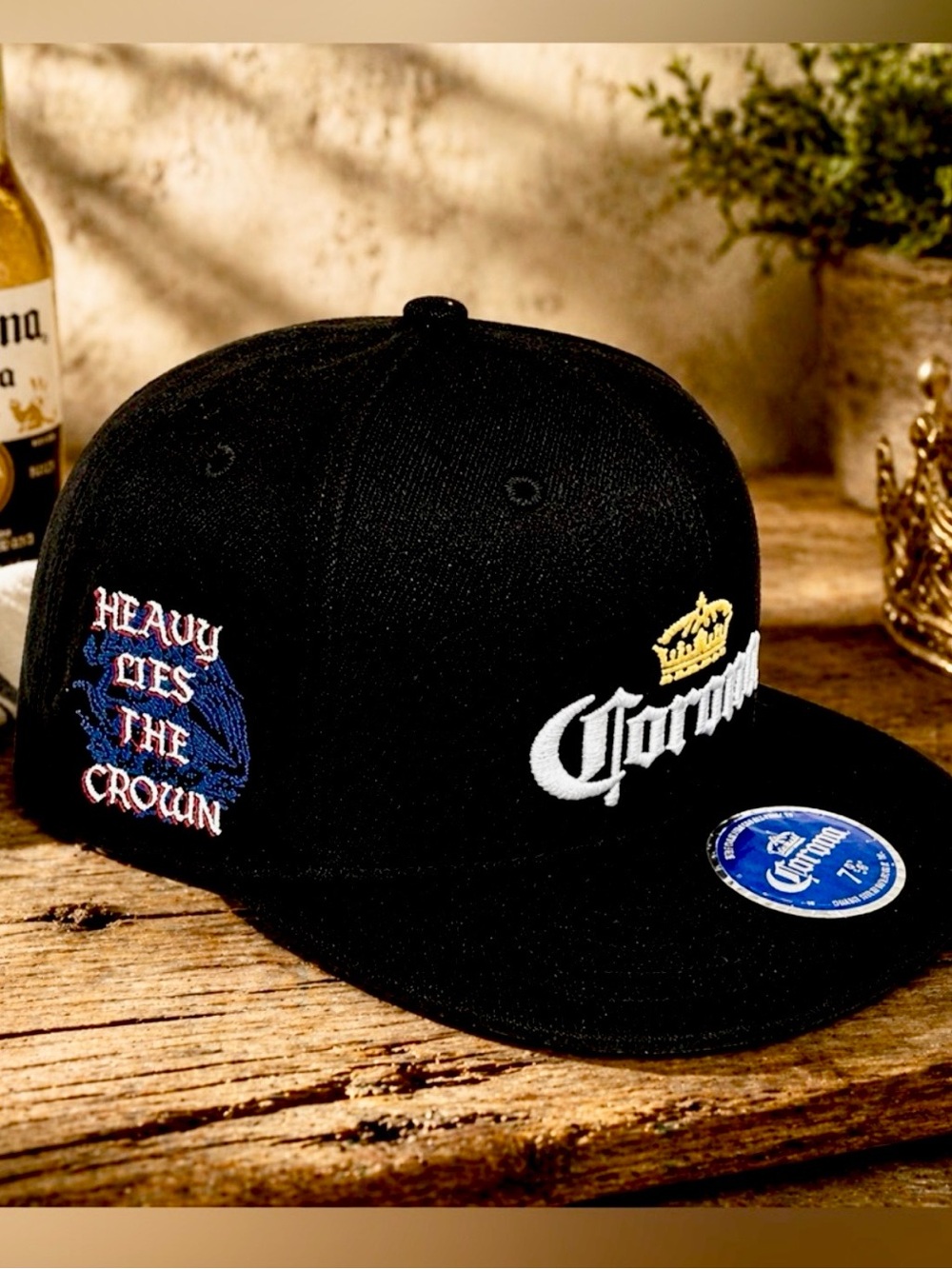 New!  Corona x Never Premium Fitted Hat Lids Exclusive